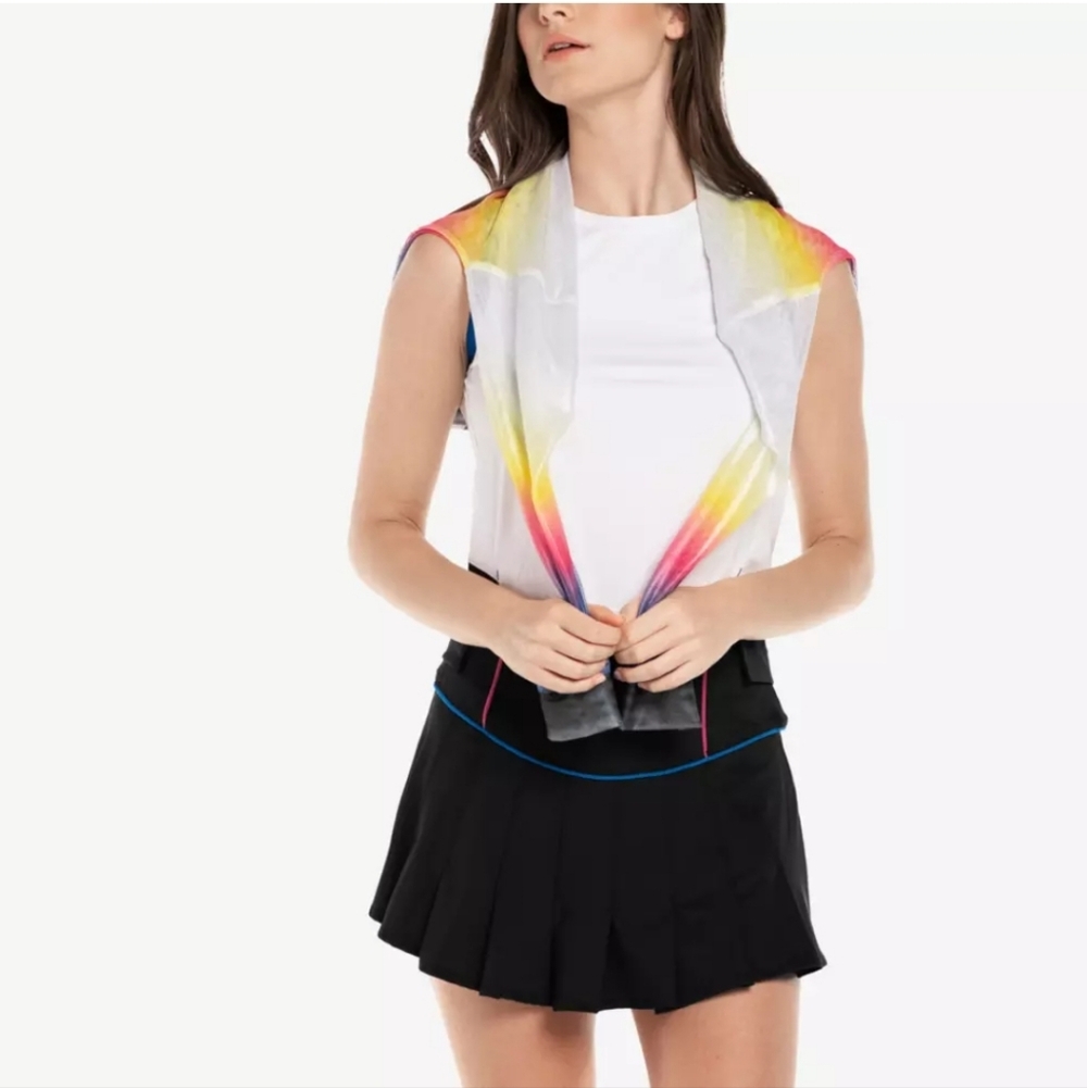 Lucky in Love Neon Light Ombre Mesh Long Sleeve Pullover Top  Size Medium - Picture 4 of 11